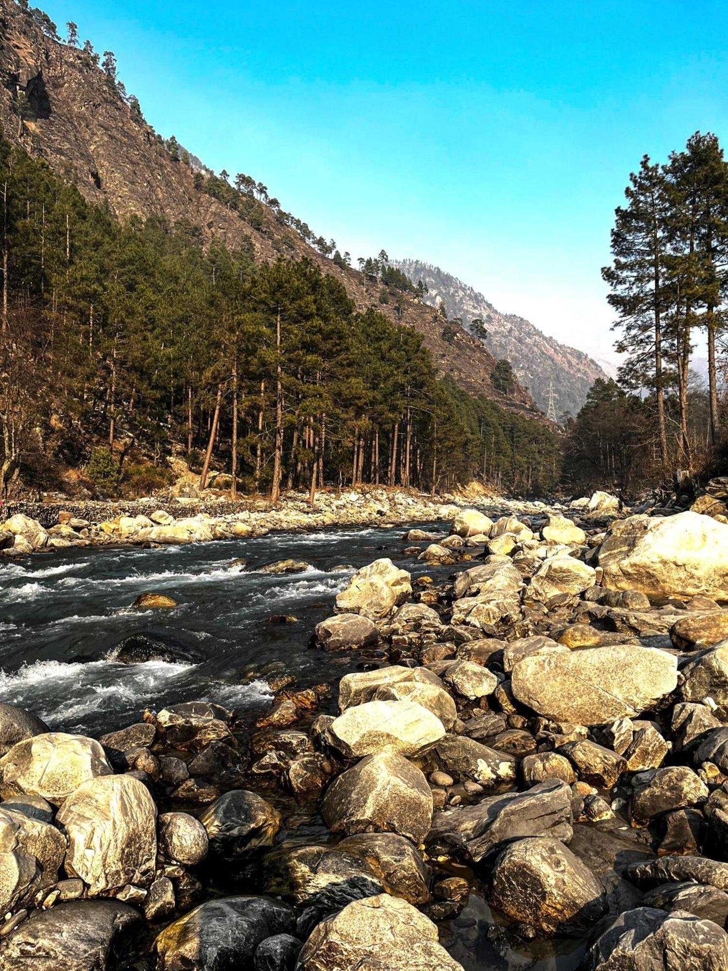 Hotel Mid Orchard Kasol L River Side -Pure Veg Hotel 外观 照片