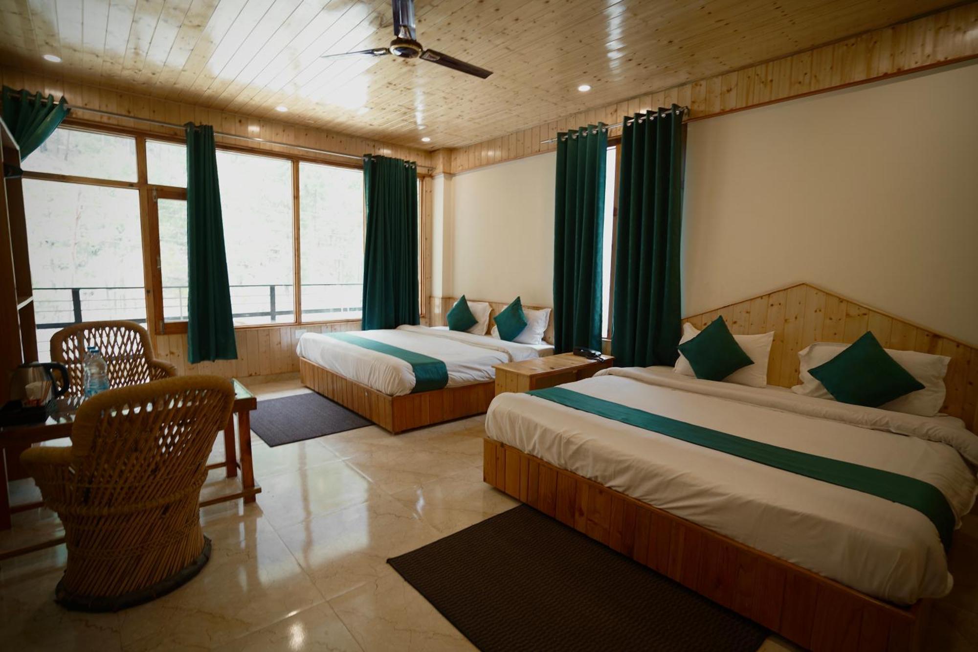 Hotel Mid Orchard Kasol L River Side -Pure Veg Hotel 外观 照片